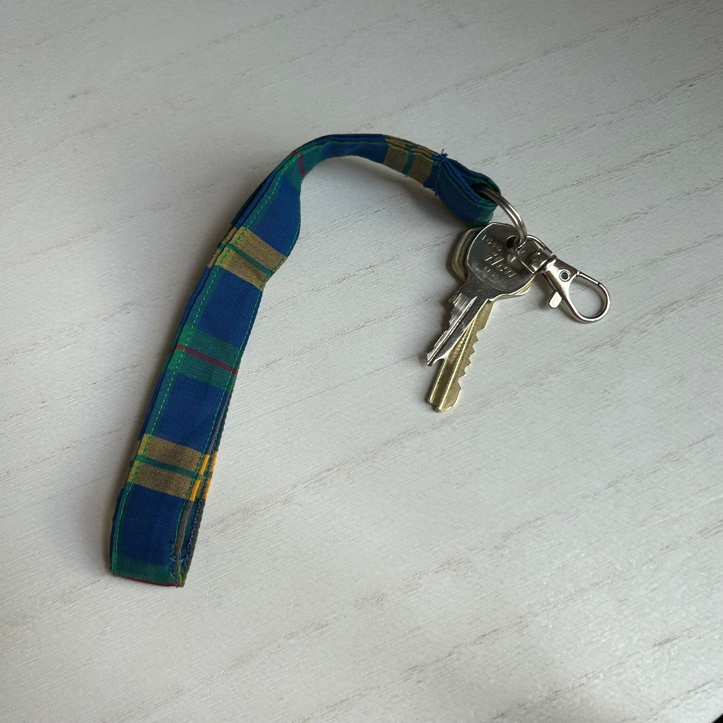 Plaid Wrist Lanyard