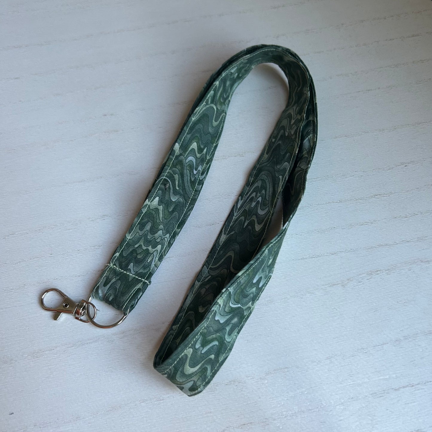Green Wavy Lanyard