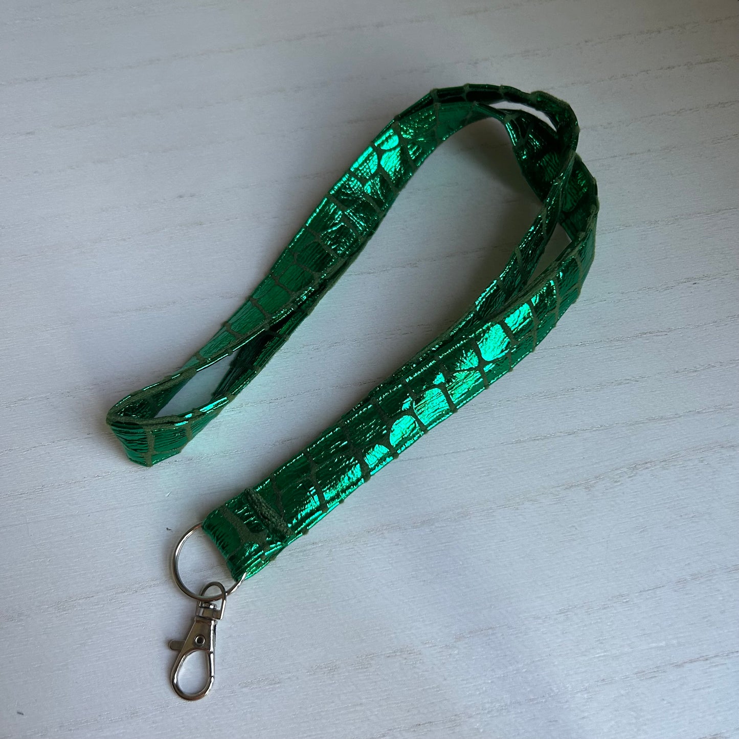 Shiny Alligator Lanyard