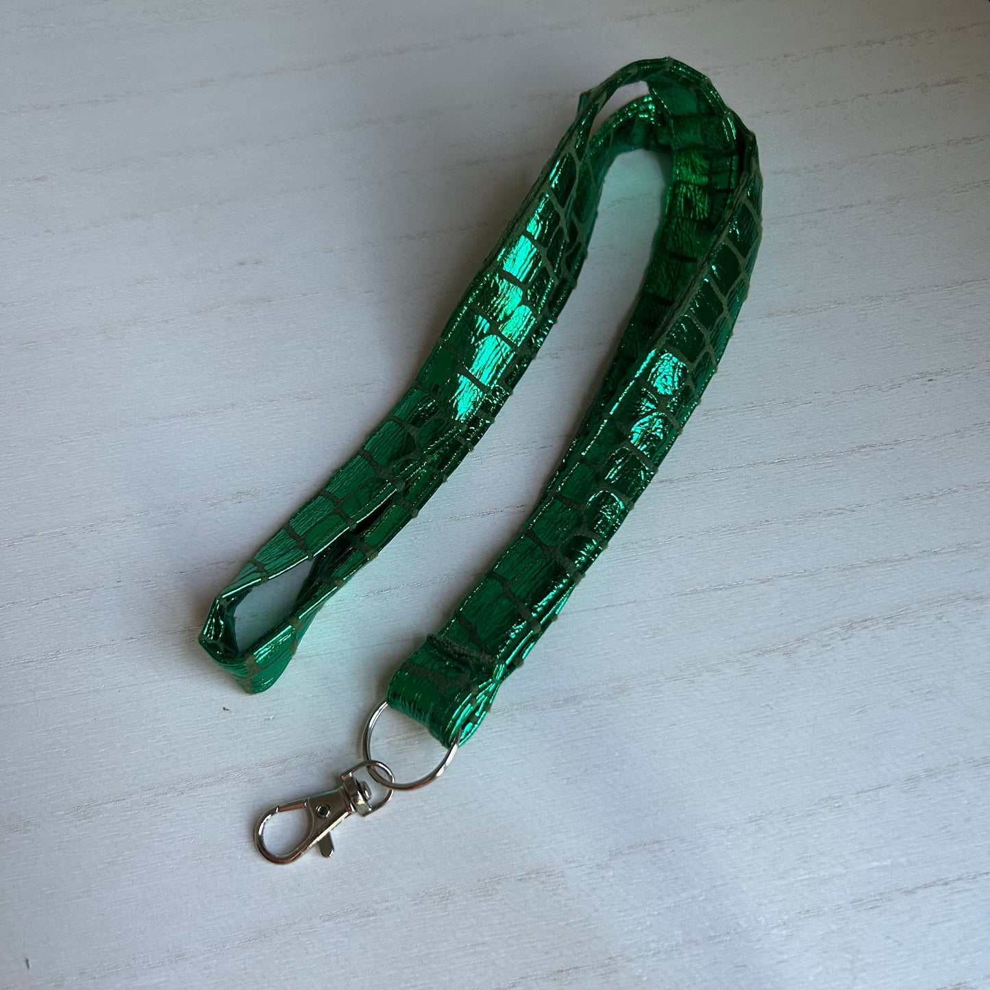 Shiny Alligator Lanyard