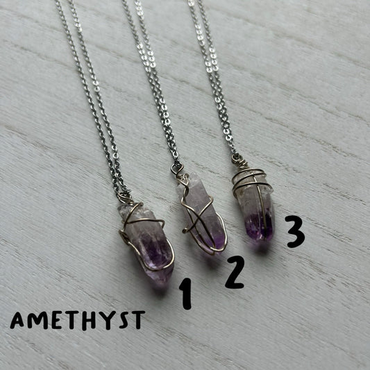 Amethyst Point Necklace