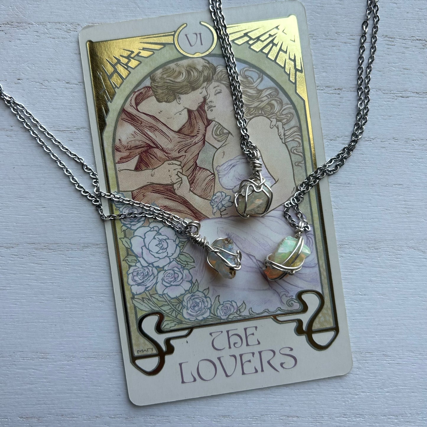 Ethiopian Opal Sterling Silver Necklace