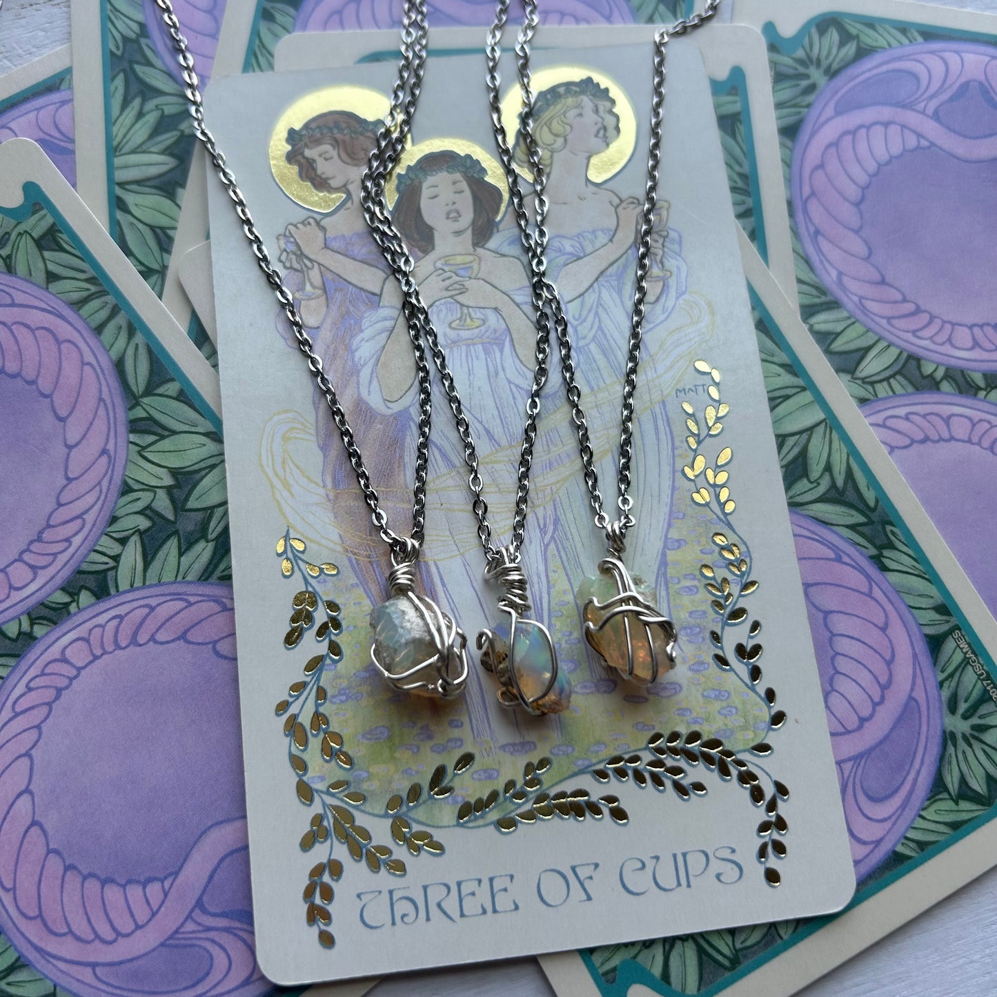 Ethiopian Opal Sterling Silver Necklace