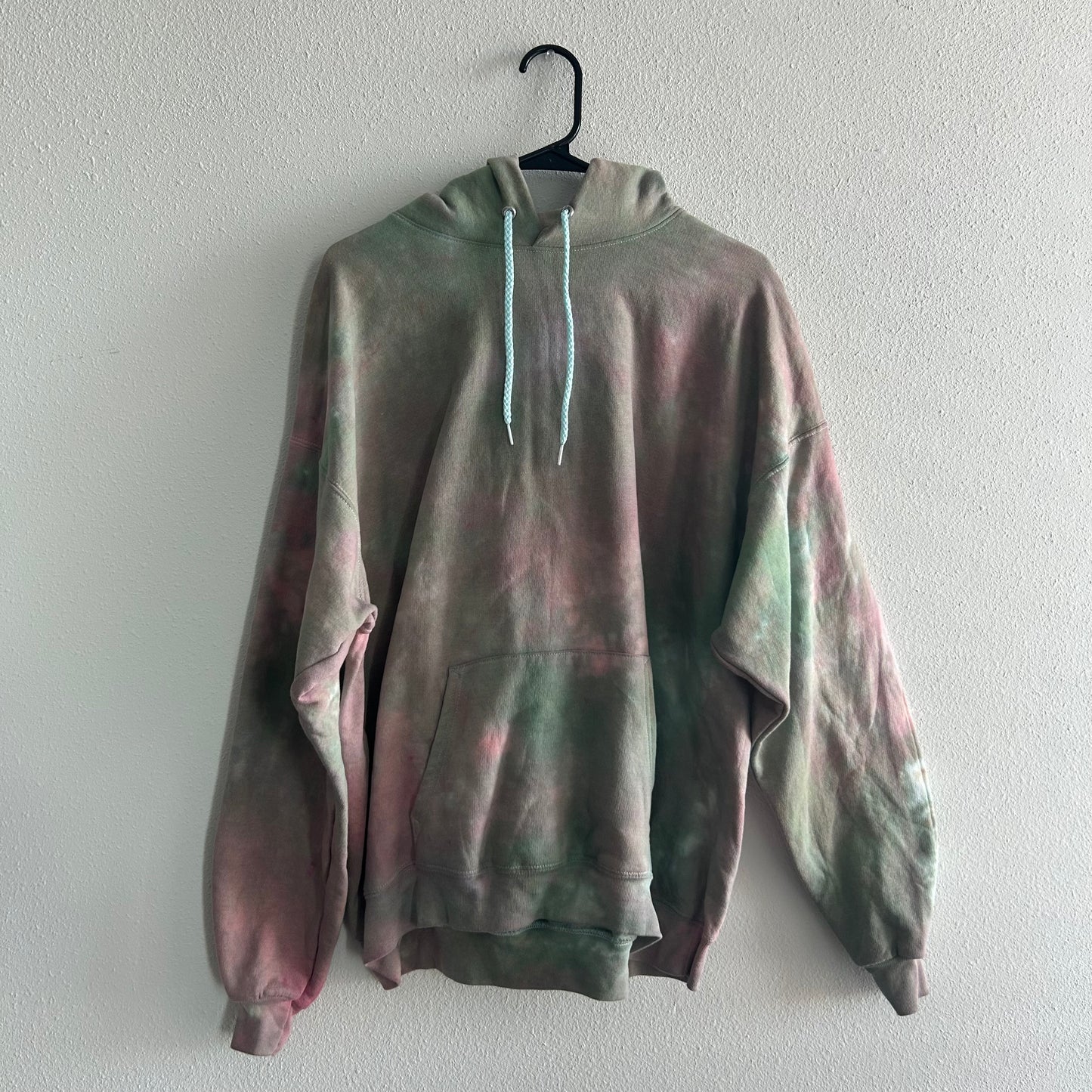 Green & Red Tie Dye Hoodie