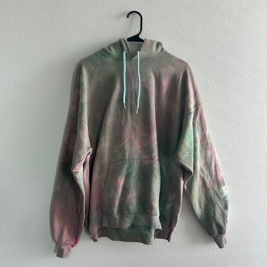 Green & Red Tie Dye Hoodie
