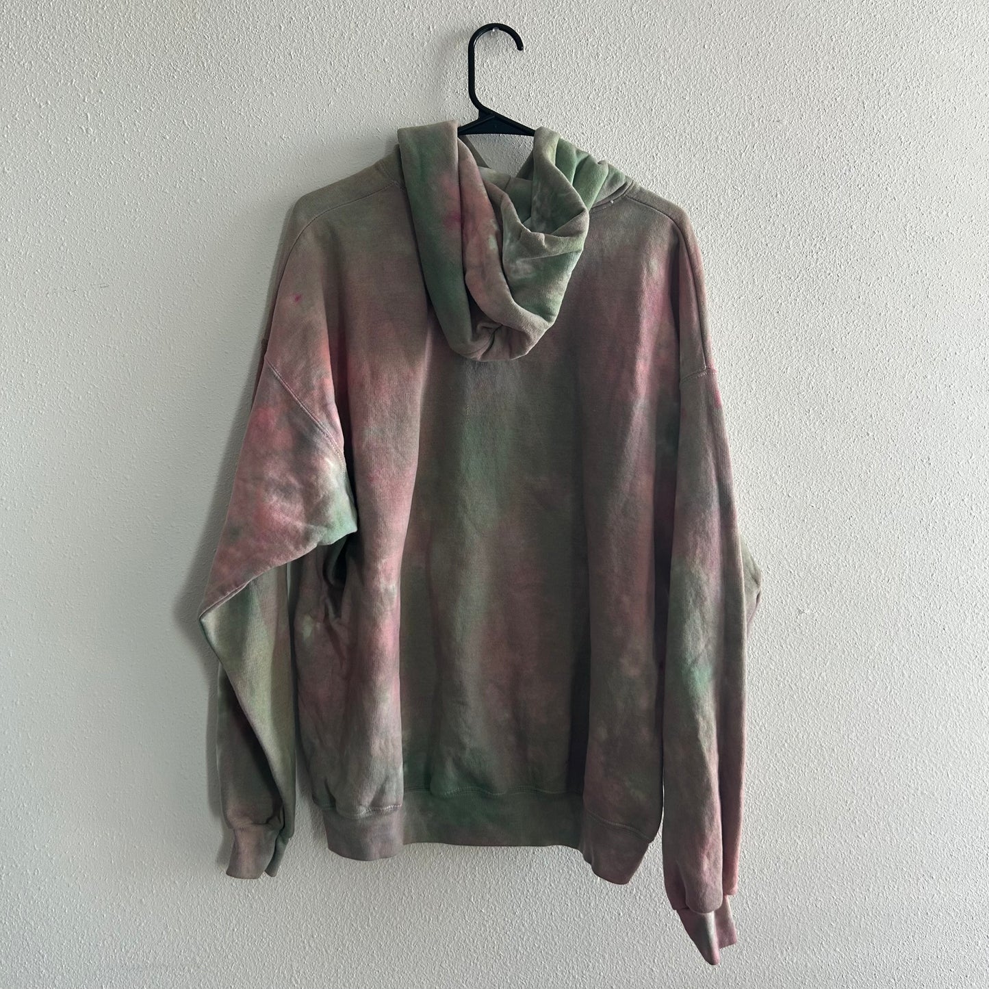 Green & Red Tie Dye Hoodie