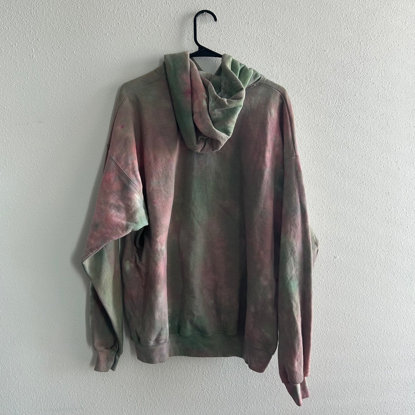 Green & Red Tie Dye Hoodie