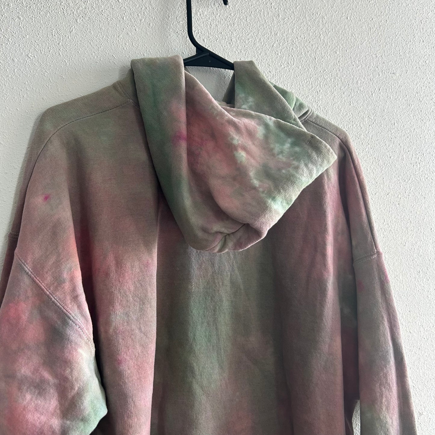 Green & Red Tie Dye Hoodie