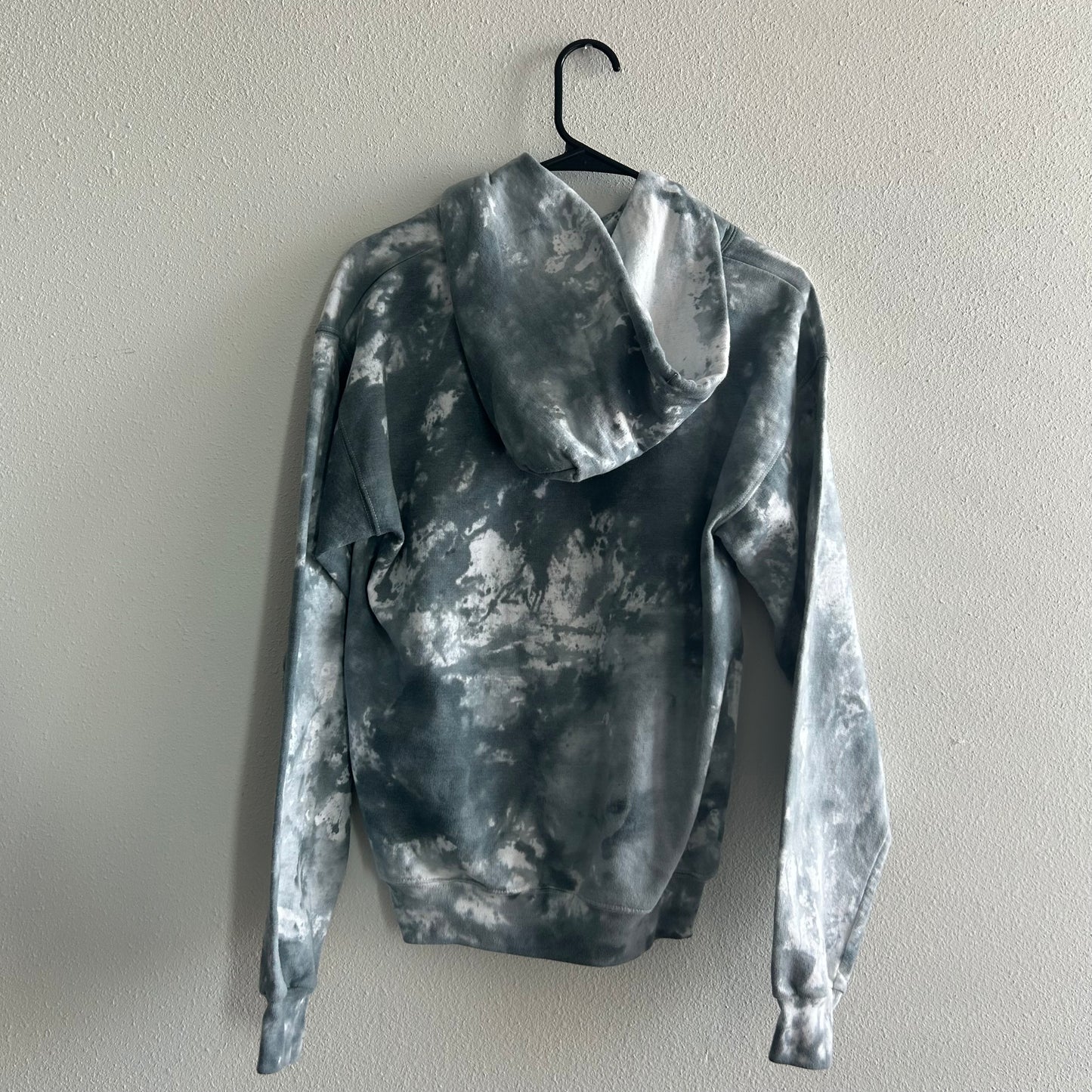 Grey & Blue Tie Dye Hoodie