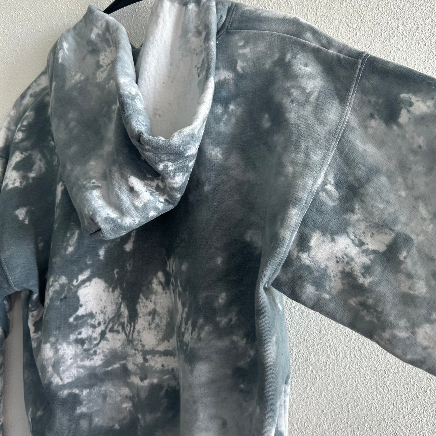 Grey & Blue Tie Dye Hoodie
