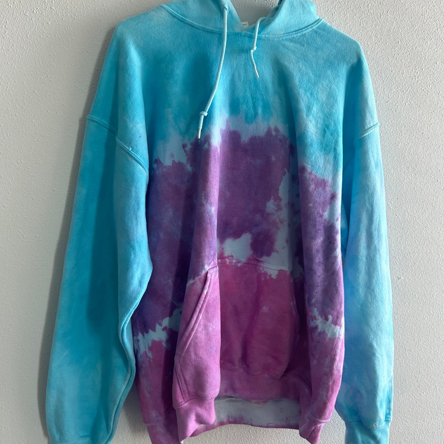 Purple & Pink & Teal Tie Dye Hoodie