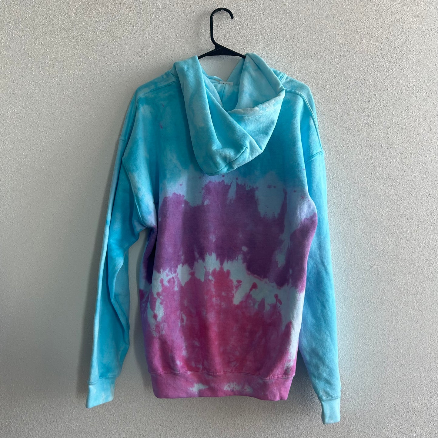 Purple & Pink & Teal Tie Dye Hoodie