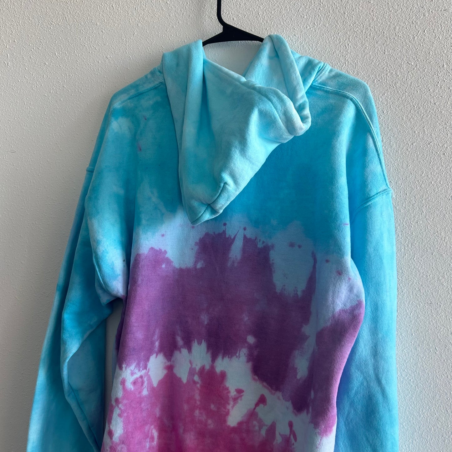 Purple & Pink & Teal Tie Dye Hoodie