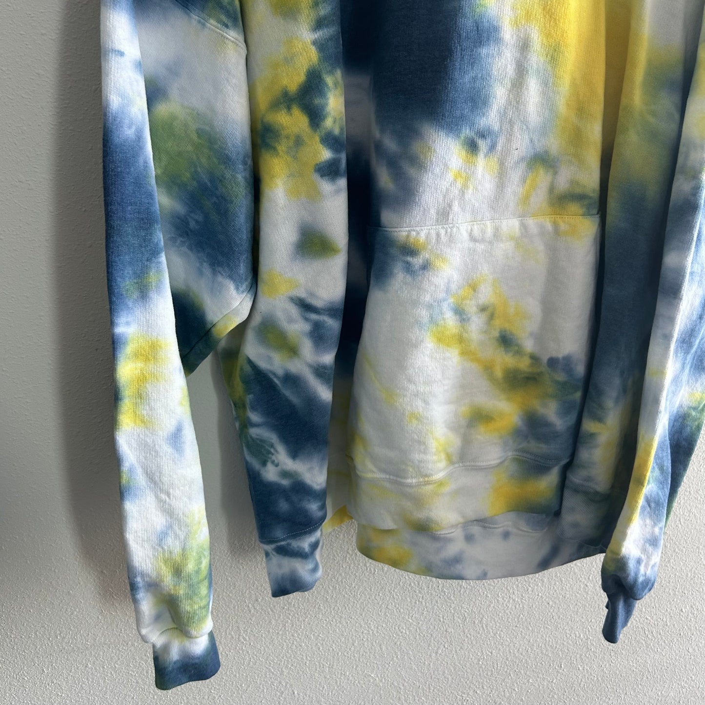 Yellow & Blue Tie Dye Hoodie
