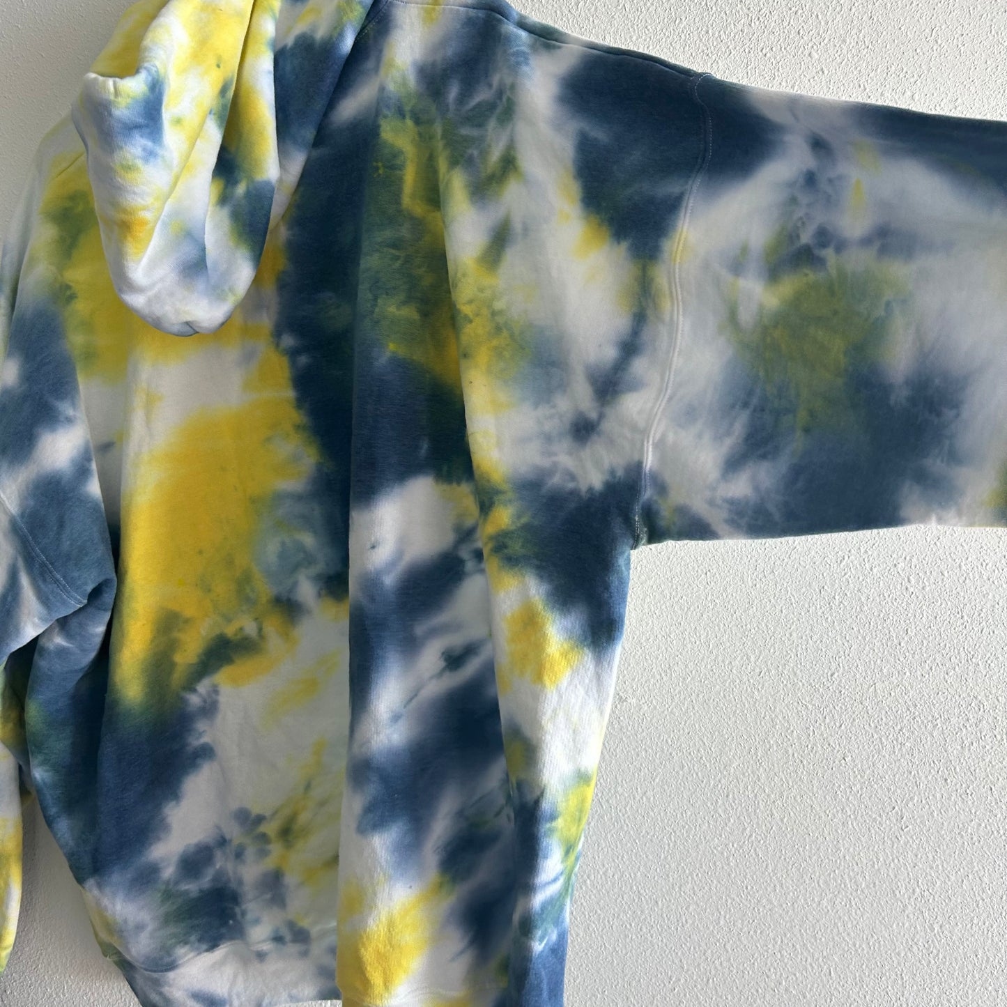 Yellow & Blue Tie Dye Hoodie