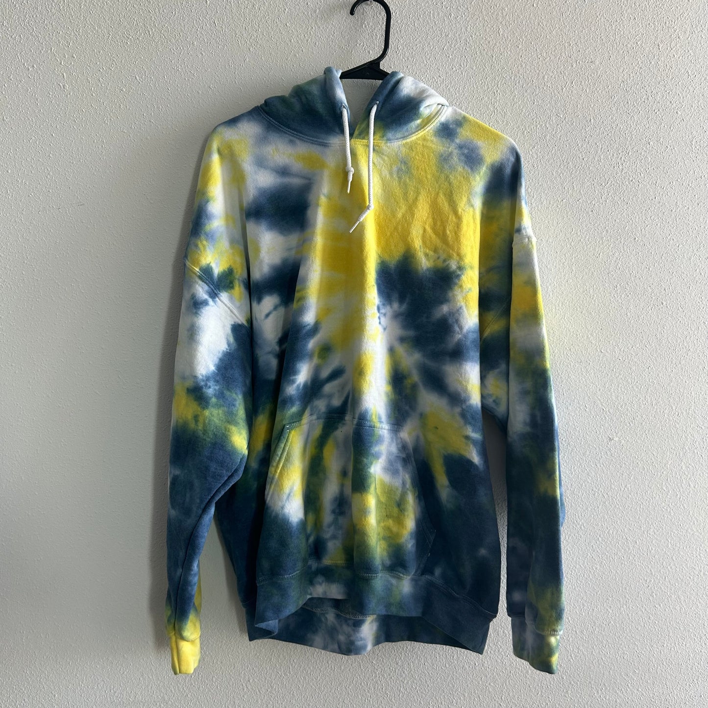 Yellow & Blue Tie Dye Hoodie