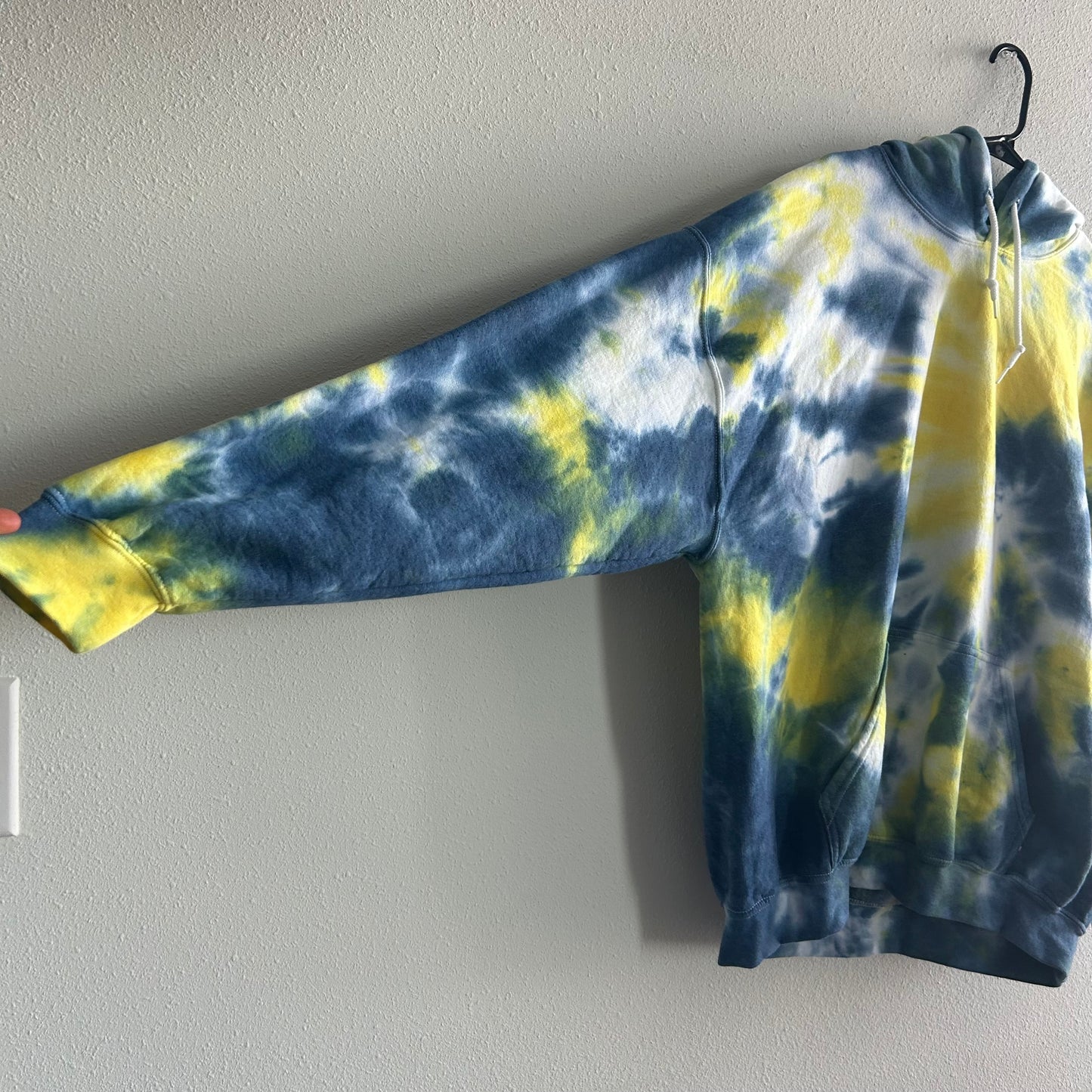 Yellow & Blue Tie Dye Hoodie