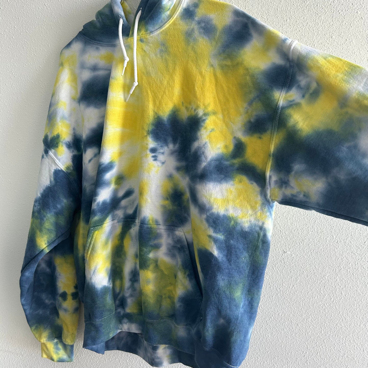 Yellow & Blue Tie Dye Hoodie