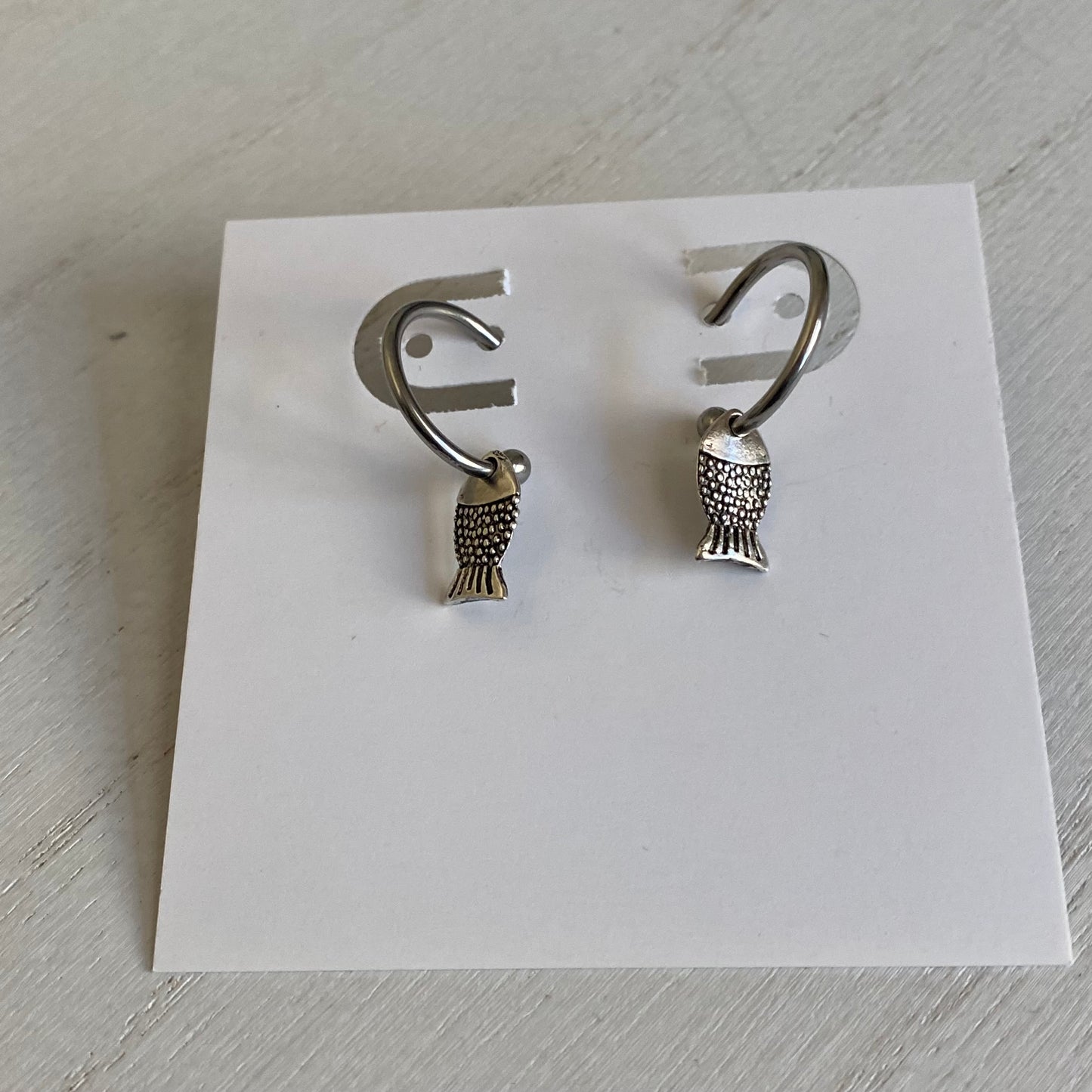 Fish Hoop Earrings