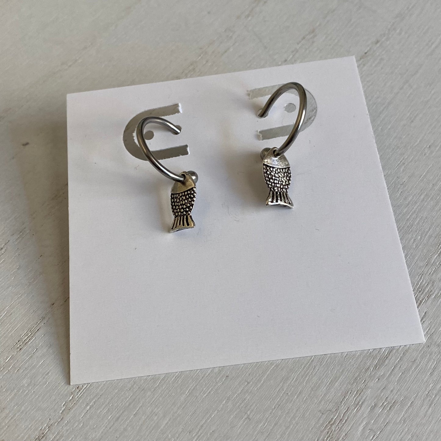 Fish Hoop Earrings