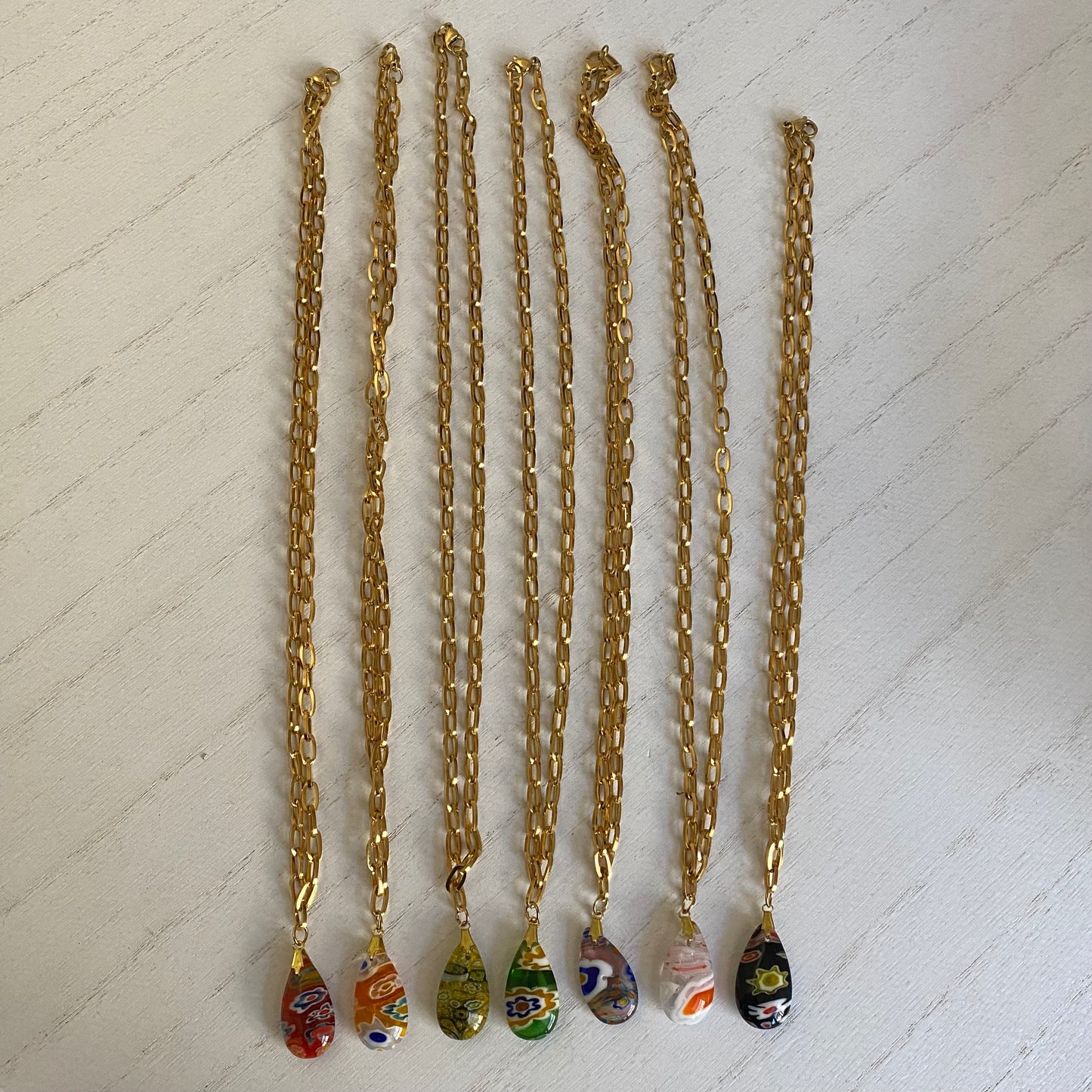 Lampwork Drop Necklace
