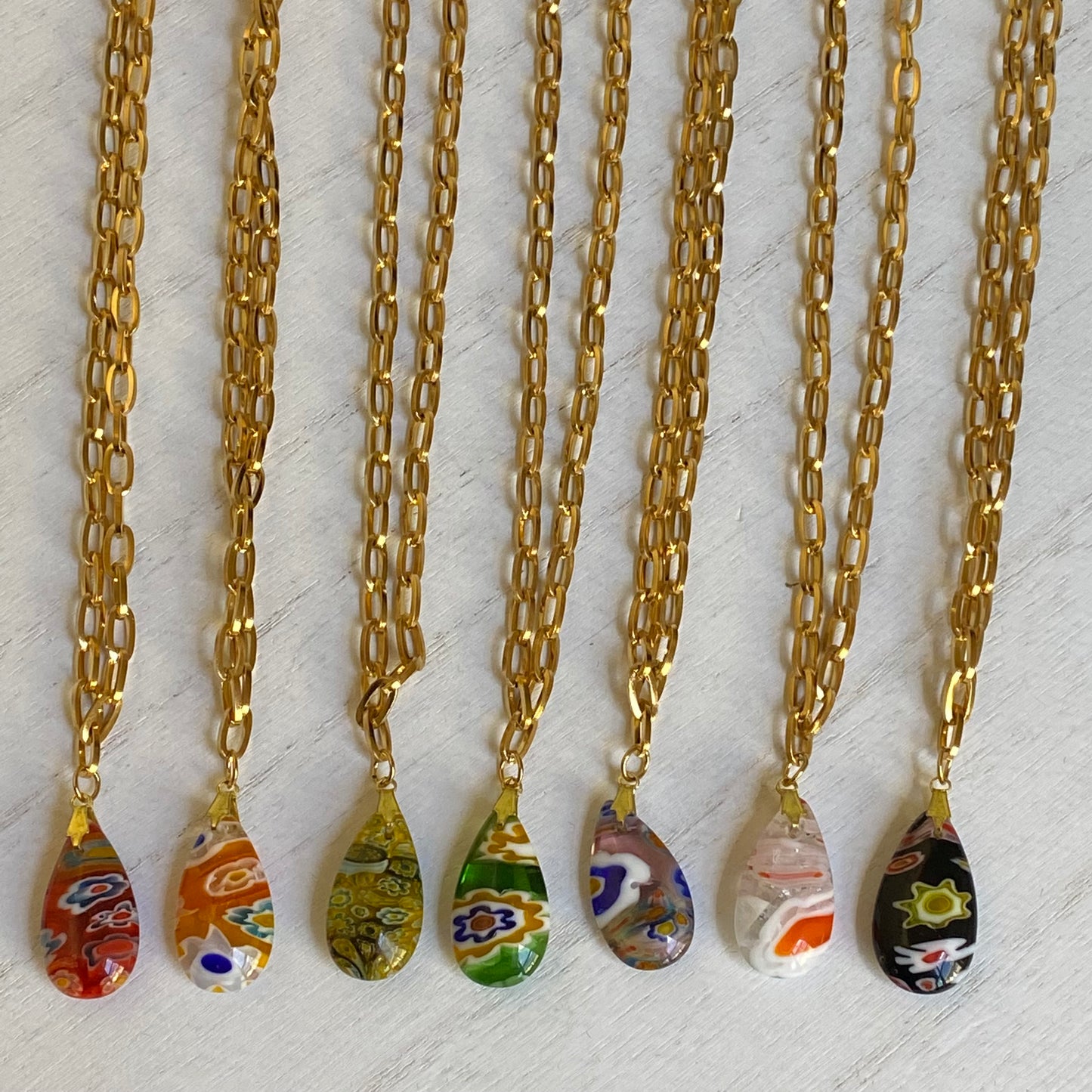 Lampwork Drop Necklace
