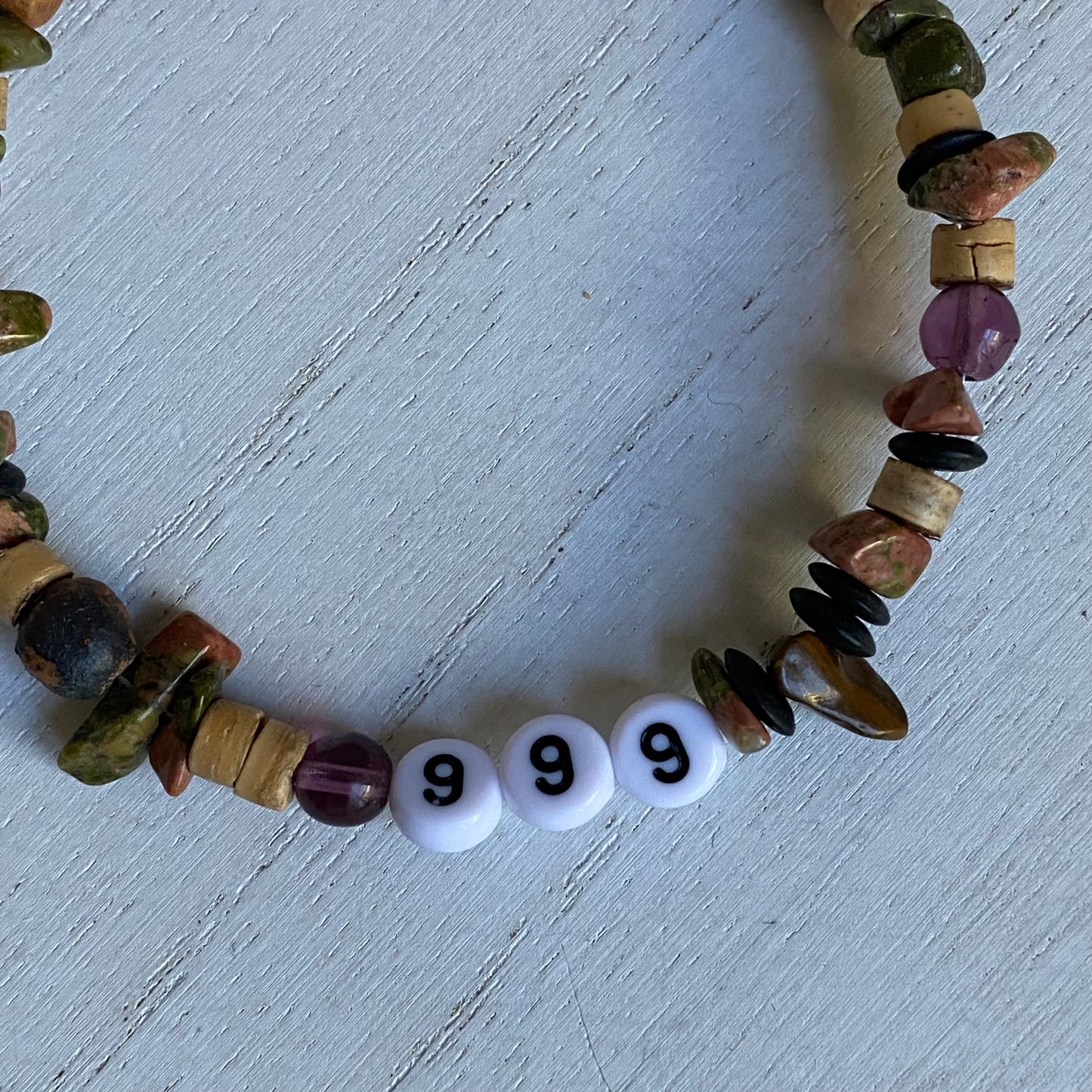 999 Unakite Beaded Bracelet