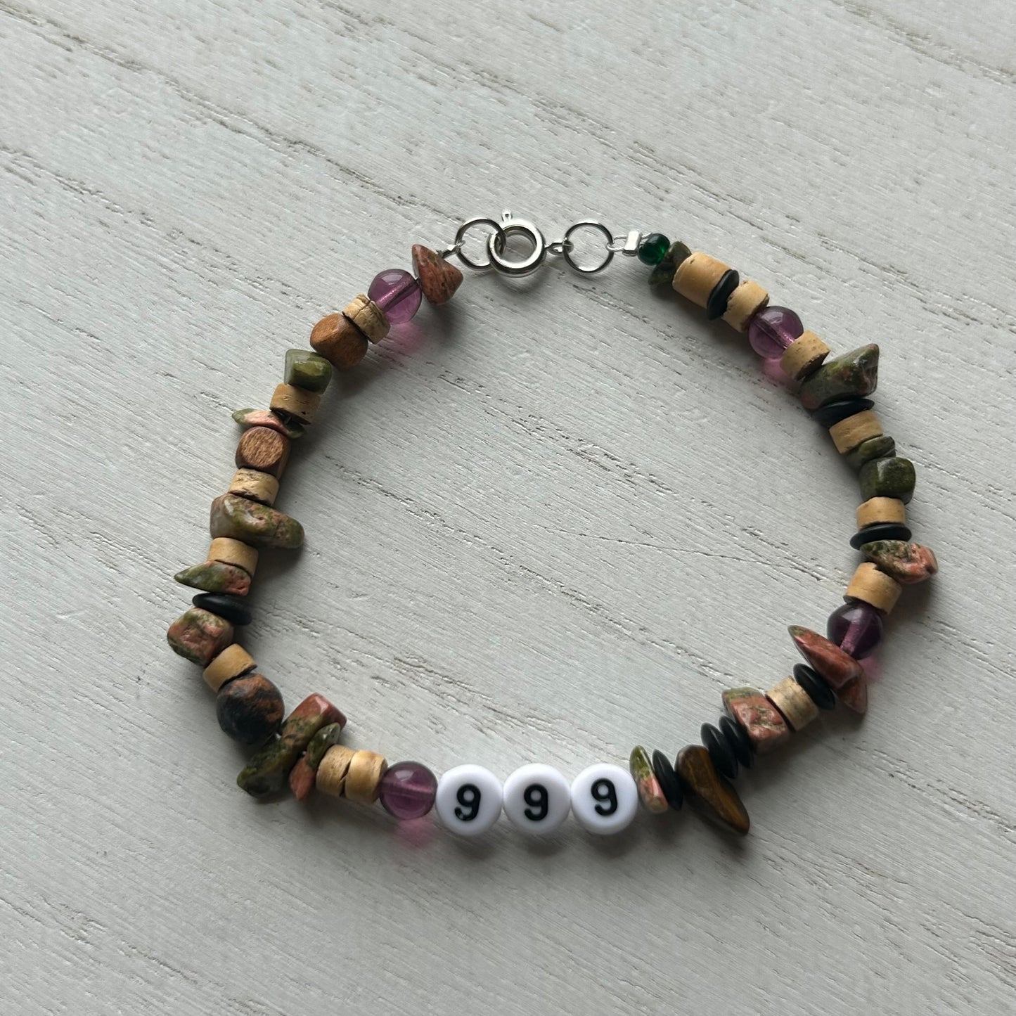 999 Unakite Beaded Bracelet