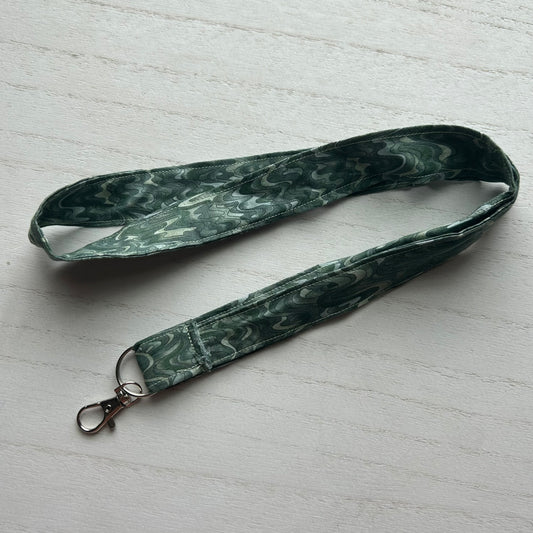 Green Wavy Lanyard
