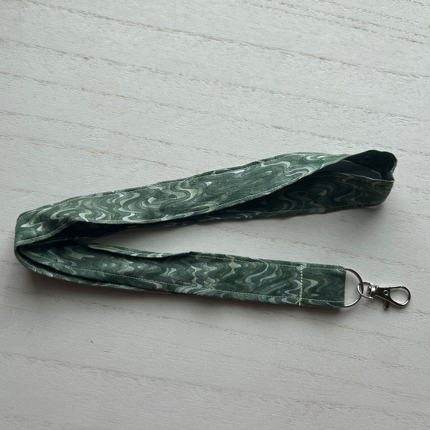 Green Wavy Lanyard