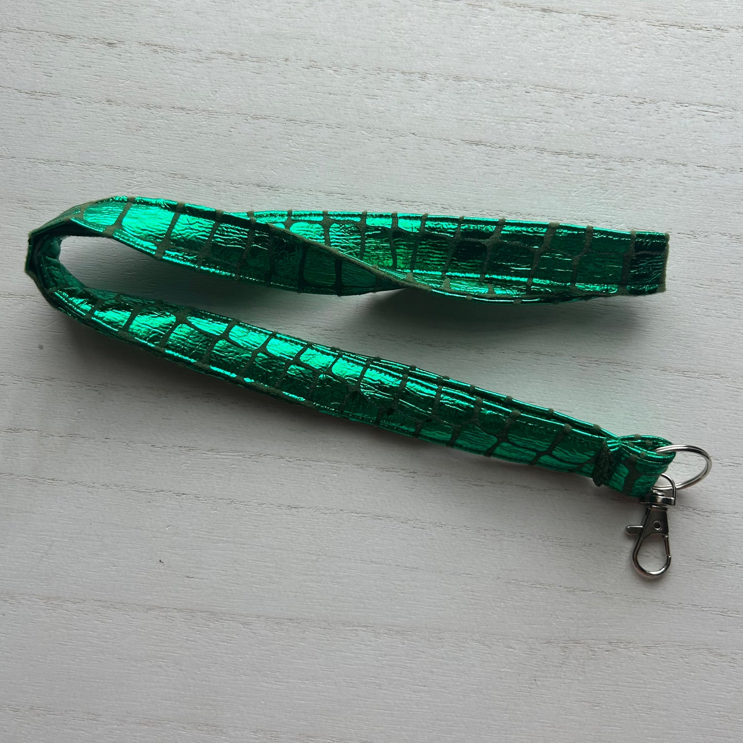 Shiny Alligator Lanyard