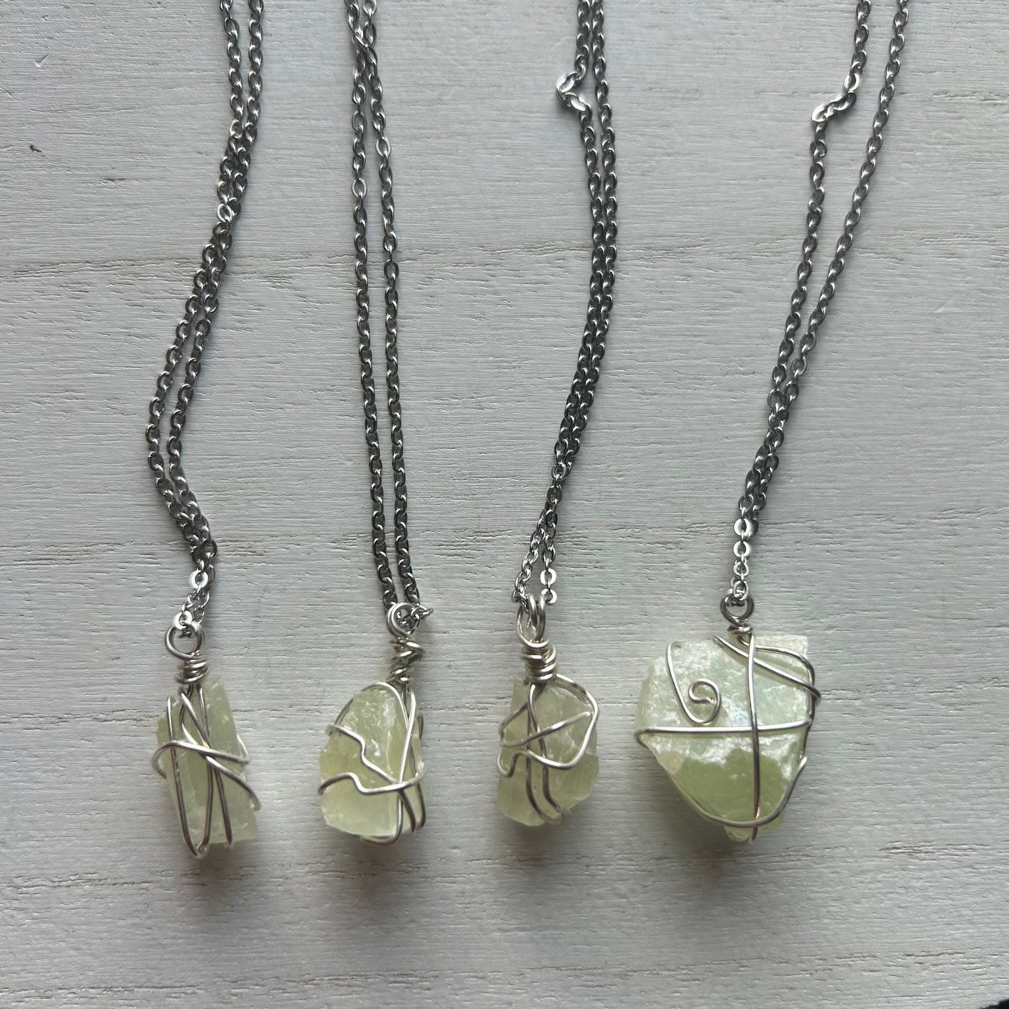 Green Calcite Necklace