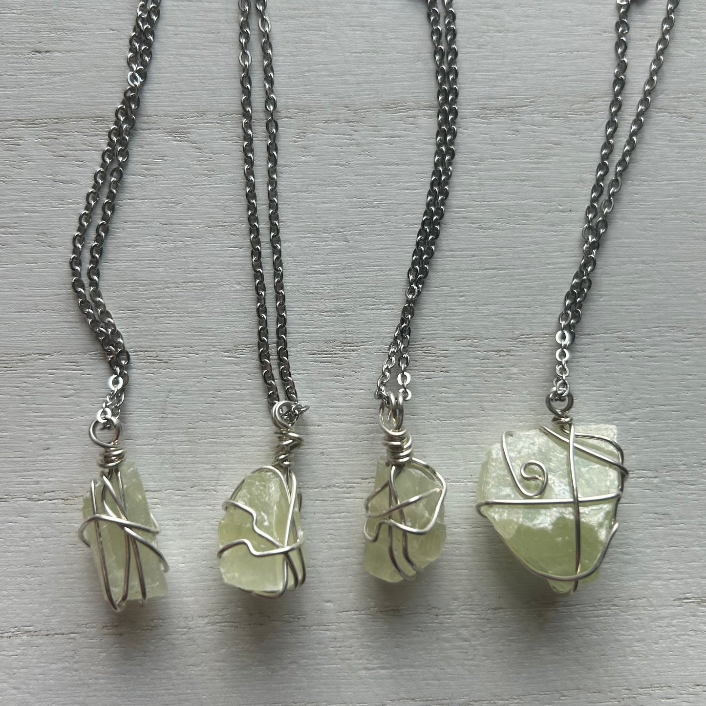 Green Calcite Necklace
