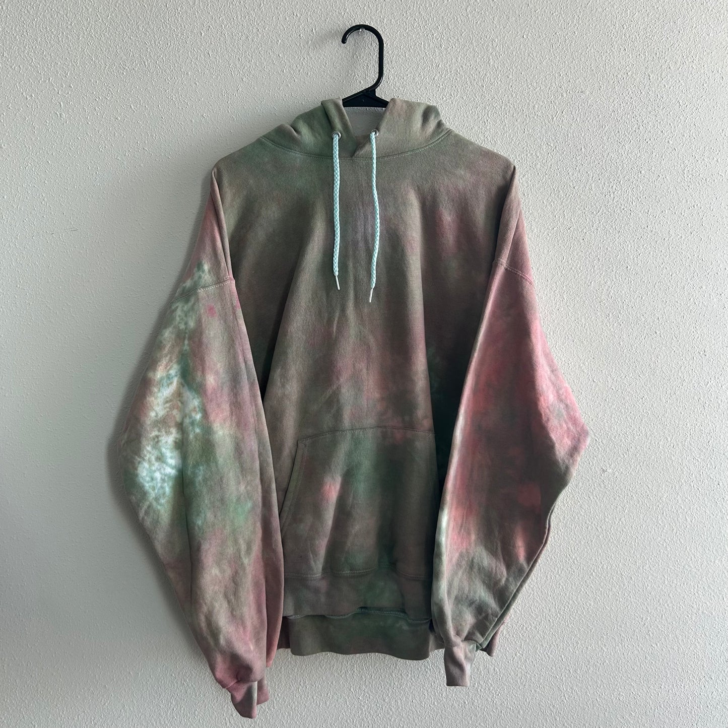 Green & Red Tie Dye Hoodie