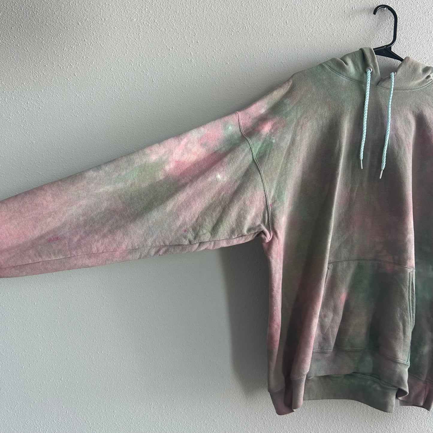 Green & Red Tie Dye Hoodie