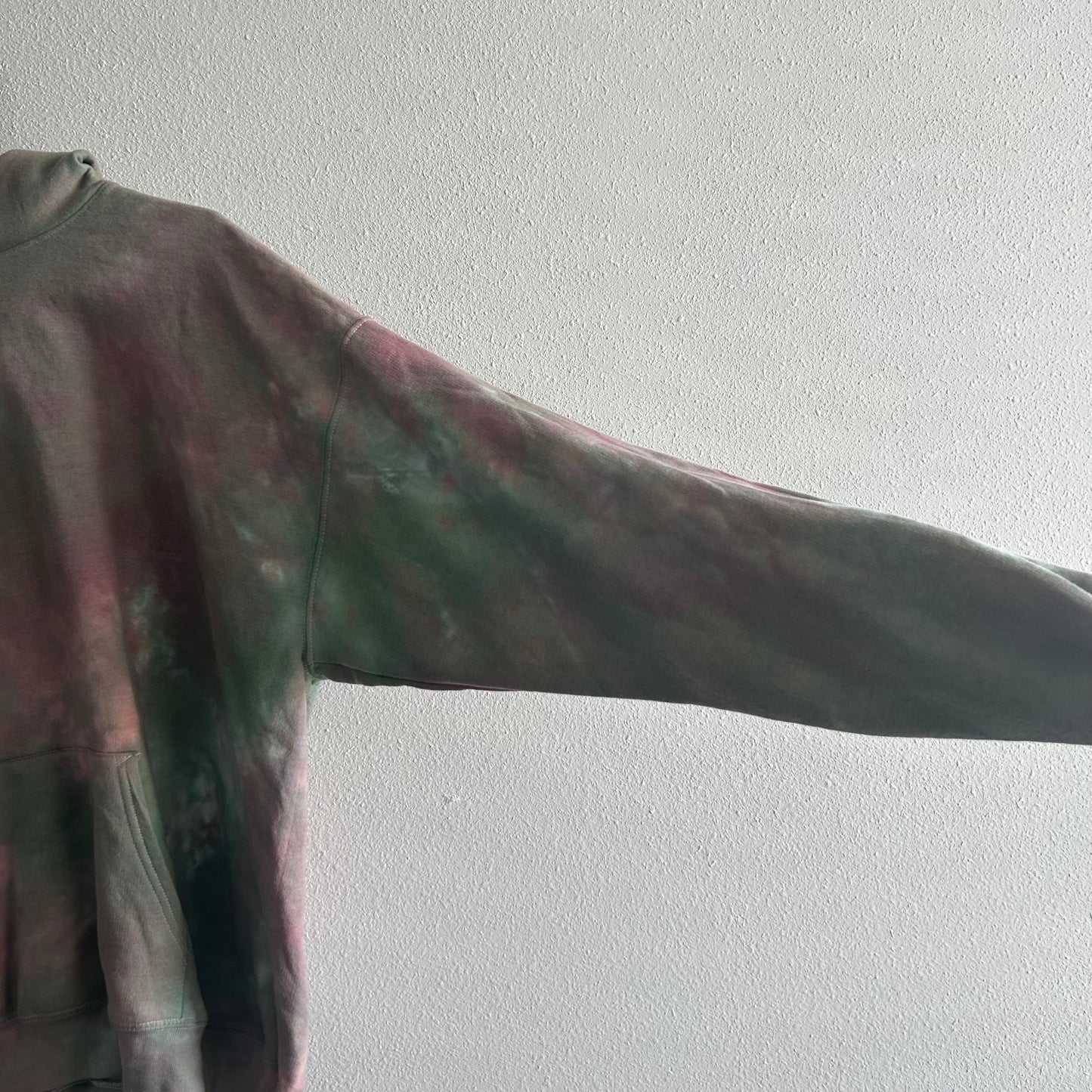Green & Red Tie Dye Hoodie