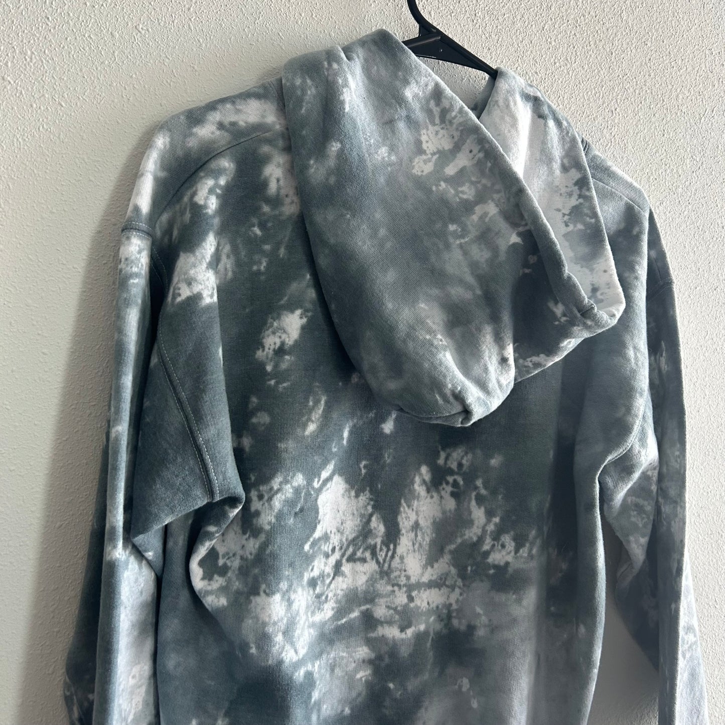 Grey & Blue Tie Dye Hoodie