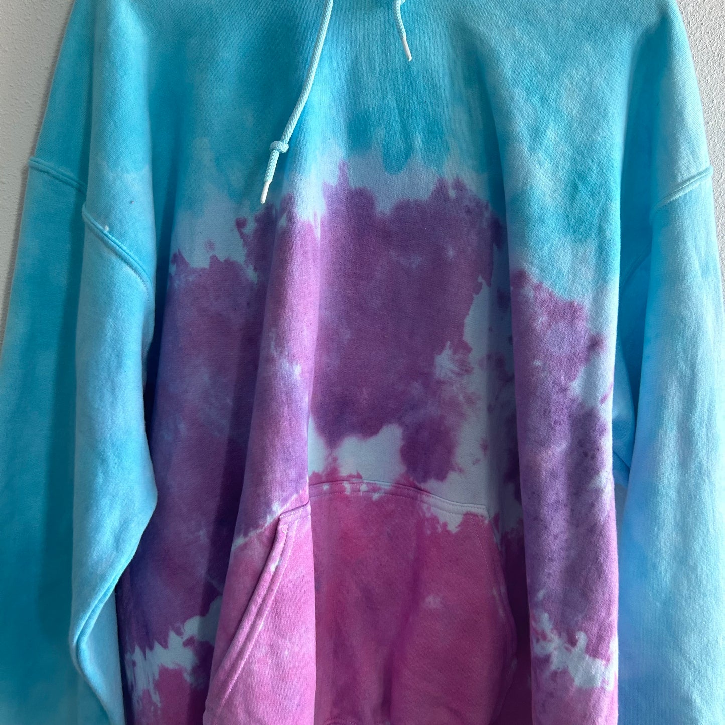 Purple & Pink & Teal Tie Dye Hoodie