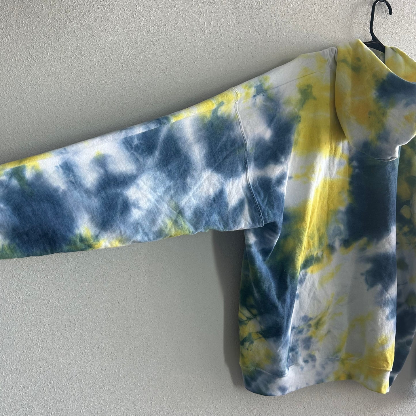 Yellow & Blue Tie Dye Hoodie