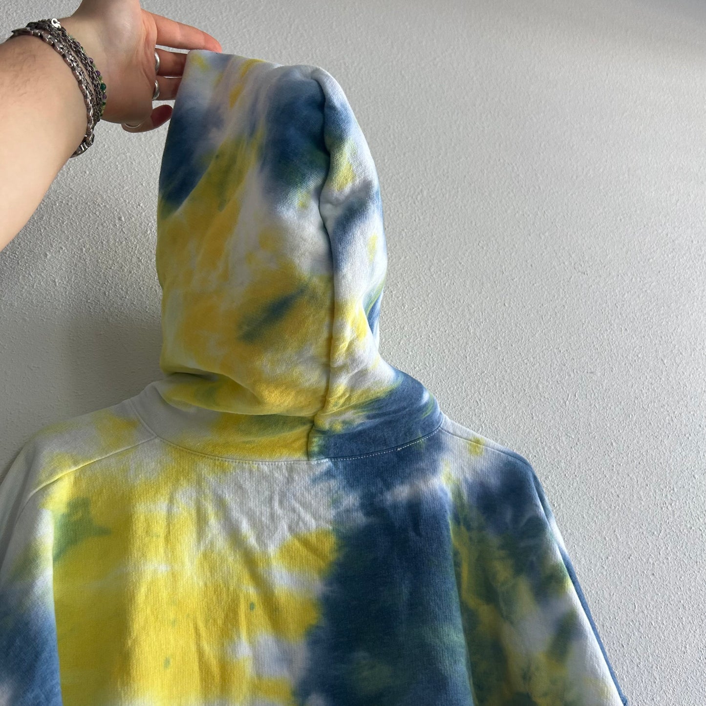 Yellow & Blue Tie Dye Hoodie