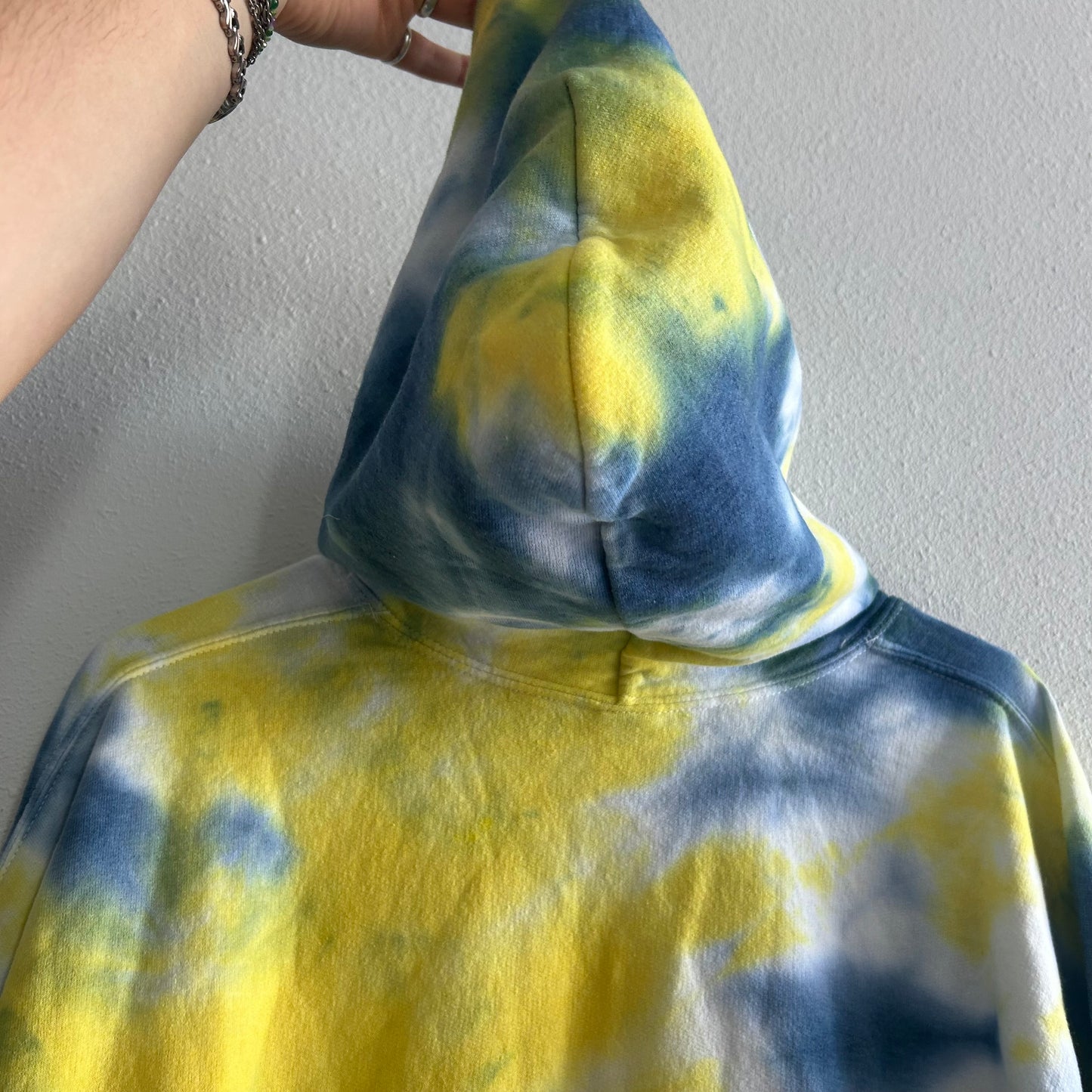 Yellow & Blue Tie Dye Hoodie