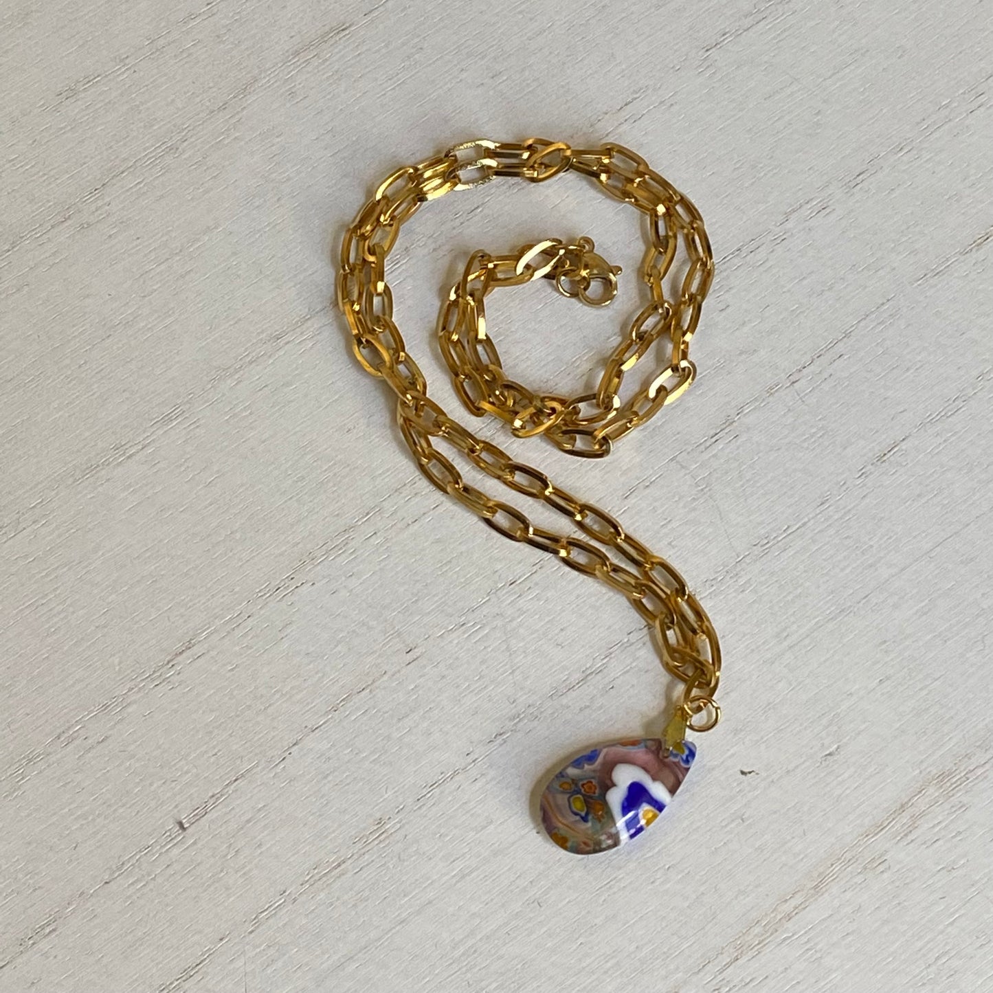 Lampwork Drop Necklace