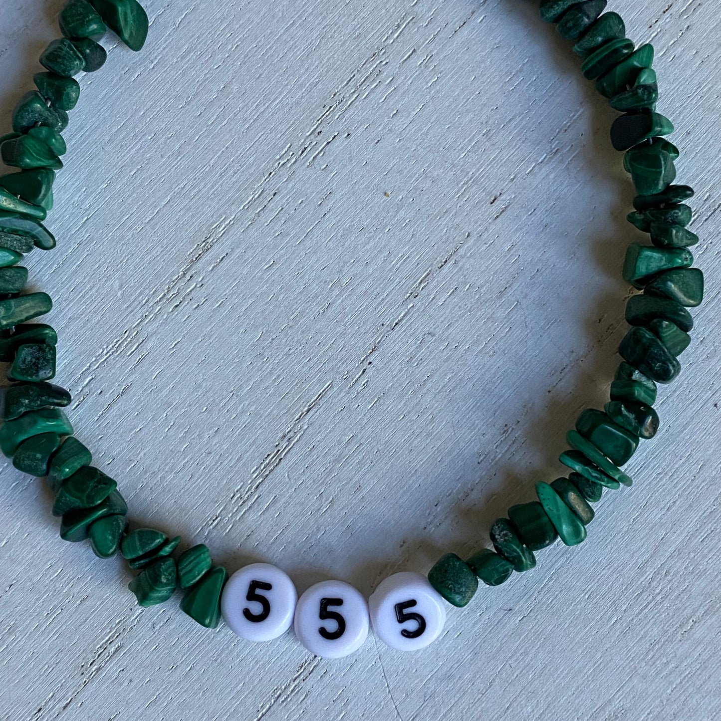 555 Malachite Beaded Bracelet