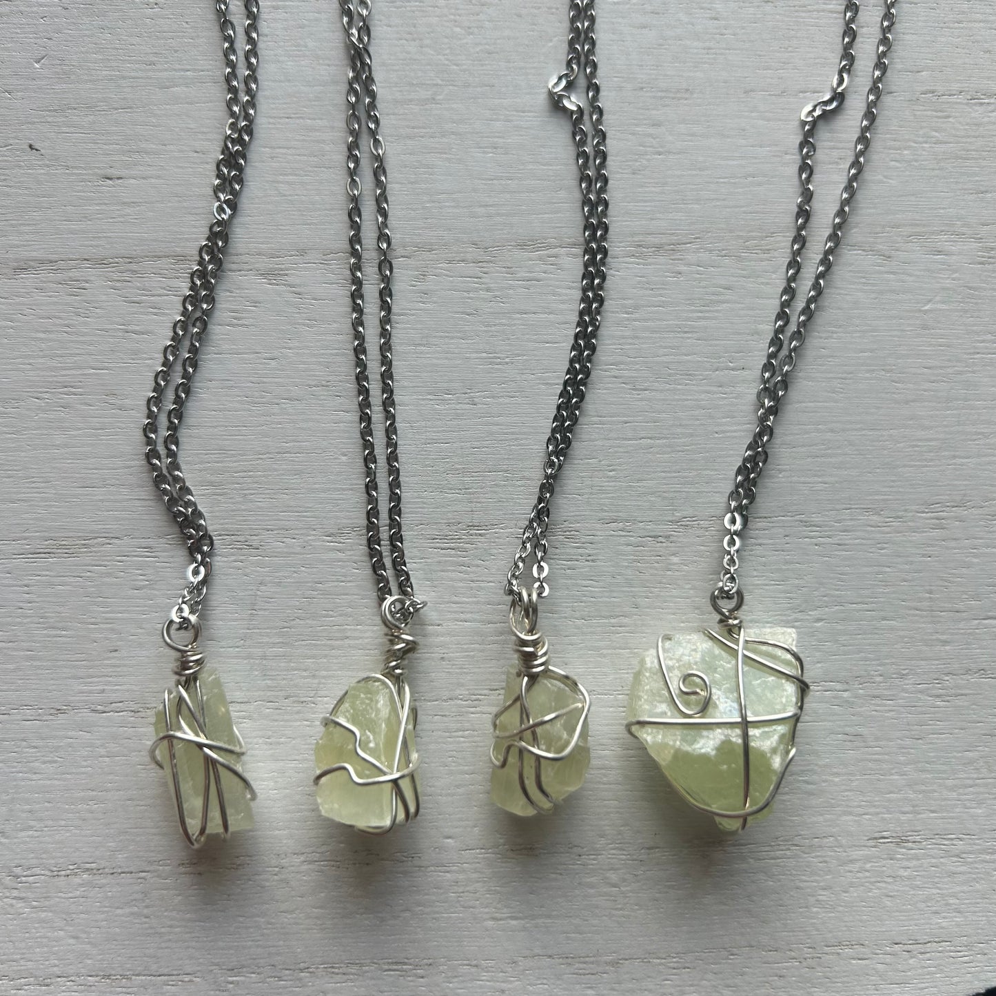 Green Calcite Necklace